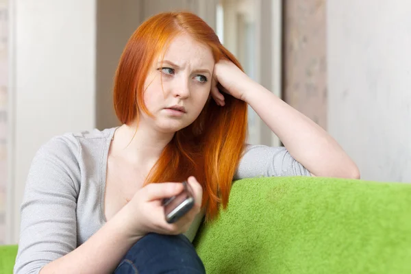 Teenager girl having disappointment — Stock Photo, Image