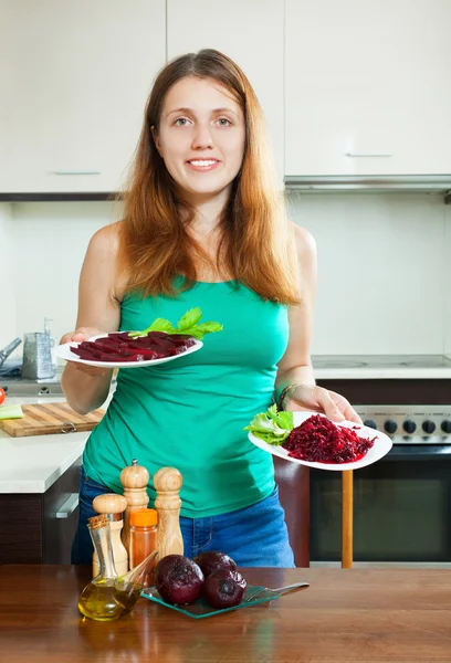 Mulher a comer — Fotografia de Stock