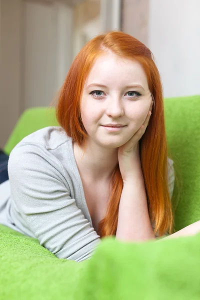 Teenager girl at home — Stock Photo, Image