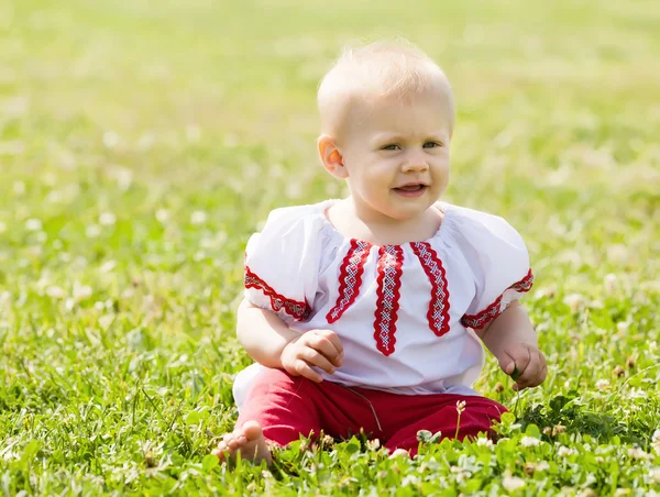 Toddler in traditional  clothes — Stock Photo, Image