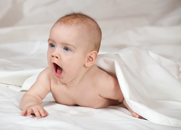 Meisje van de baby van 5 maanden — Stockfoto