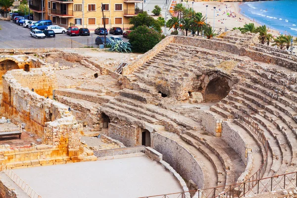 Romeinse amfitheater in het Middellandse-Zeegebied. Tarragona — Stockfoto