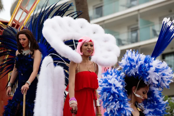 Gay orgulho desfile no sitges — Fotografia de Stock