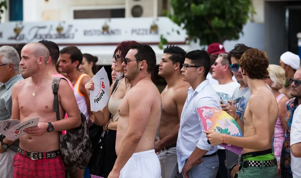 Gay orgulho desfile no sitges — Fotografia de Stock