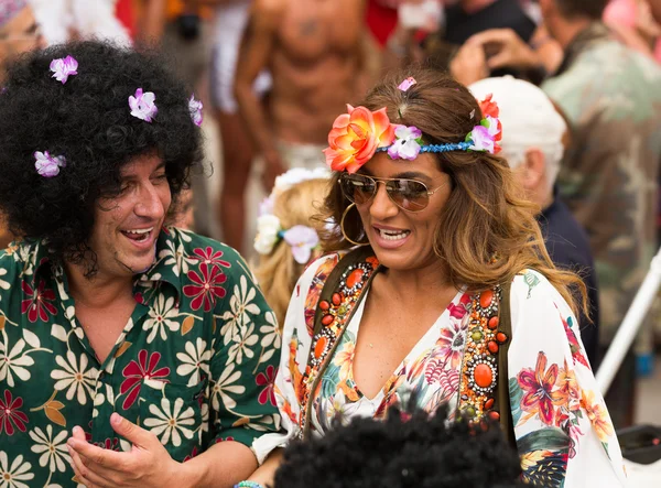 Hippie at gay  parade in Sitges — Stock Photo, Image