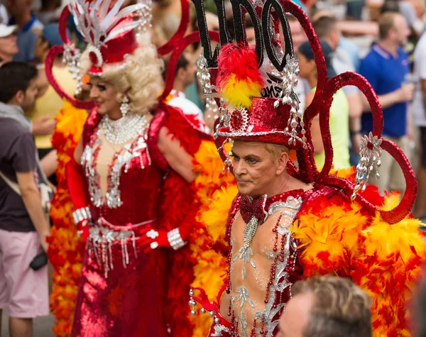 Гей-параду в центральній частині міста Сіджас — стокове фото