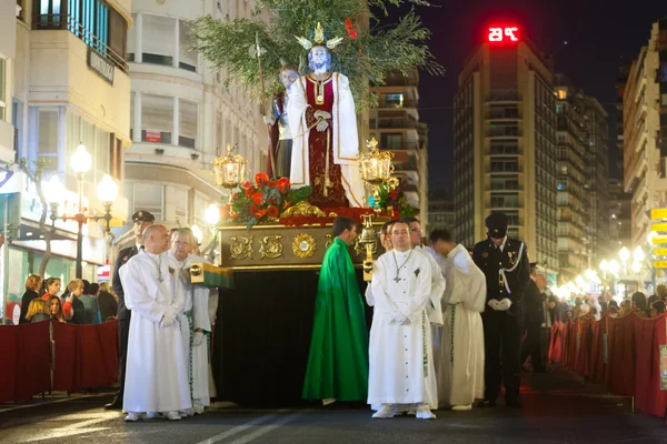 Night procession during Holy Week — Stock Photo, Image