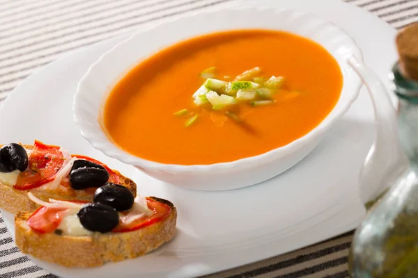 Gazpacho se sendviči — Stock fotografie