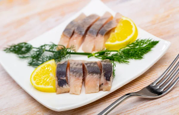 Filésill med dill och citron — Stockfoto