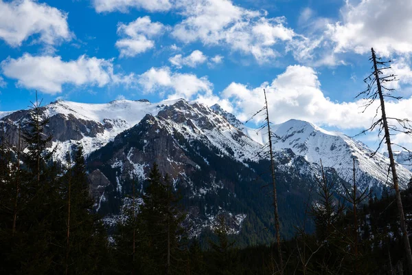 Catena montuosa dei Tatra all'inizio della primavera — Foto Stock