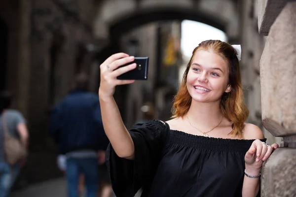 Portré fiatal lány tizenéves fotózás — Stock Fotó