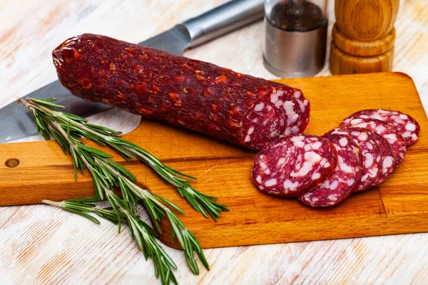 Salsiccia Braunschweiger, tradizionale salsiccia tedesca — Foto Stock