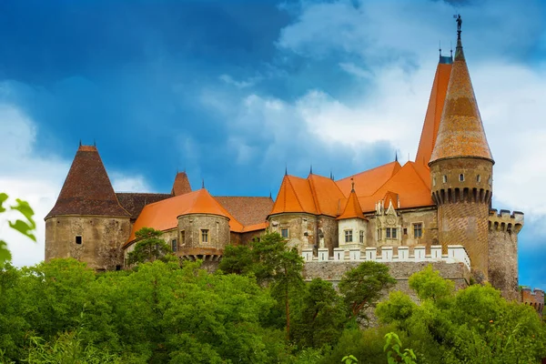 Zamek Corvin, Hunedoara, Rumunia — Zdjęcie stockowe