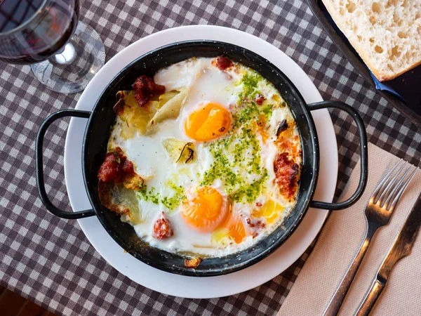 Riohan Egg Bacon Casserole Closeup High Quality Photo — Stock Photo, Image