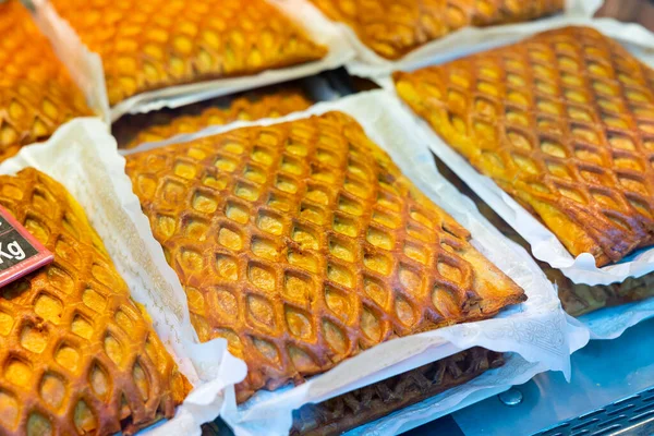 Hornazo Torta Tradicional Salamanca Espanha Recheada Com Produtos Típicos Carne — Fotografia de Stock