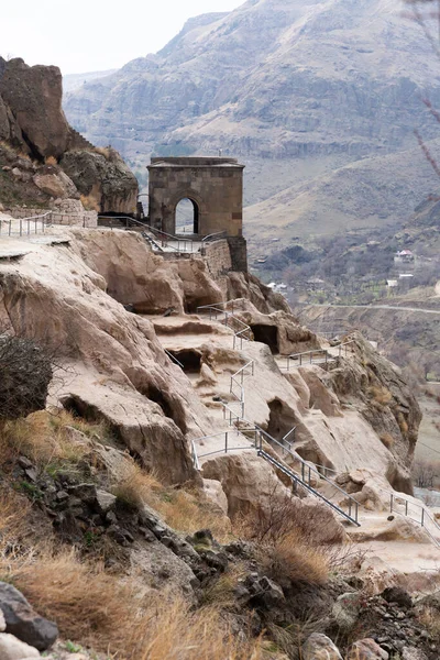 Cave Attraction Vardzia City Georgia Famous Tourist Place — Stock Photo, Image