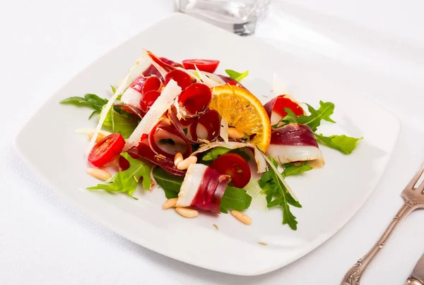 Fransız Salatası Magret Canard Seche Yakın Plan Yüksek Kalite Fotoğraf — Stok fotoğraf