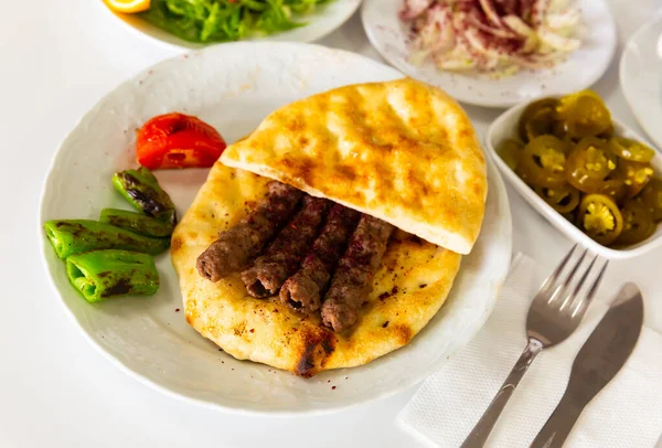 Traditional Shish Kofte Donner Kebab Isparta Turkey — Photo