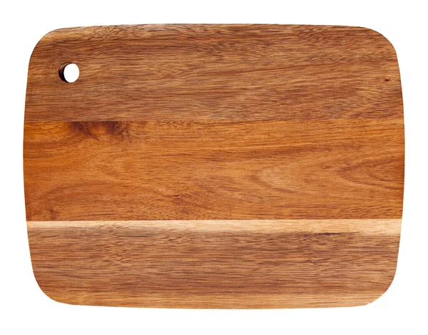 Top View Natural Brown Wood Cutting Board Kitchen Utensils Concept — Stok fotoğraf