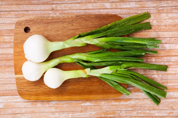 Sprouts Van Lente Houten Tafel Voedselbereiding — Stockfoto