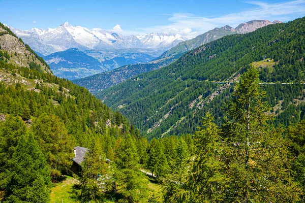Vista Panorámica Desde Paso Simplon Suiza — Foto de Stock