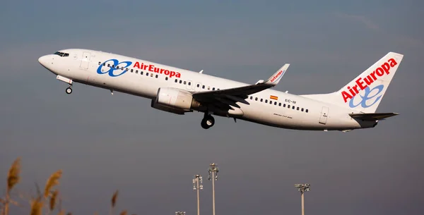 Barcelona Prat Febrero 2020 Aerolínea Aireuropa Despega Desde Aeropuerto Barcelona — Foto de Stock