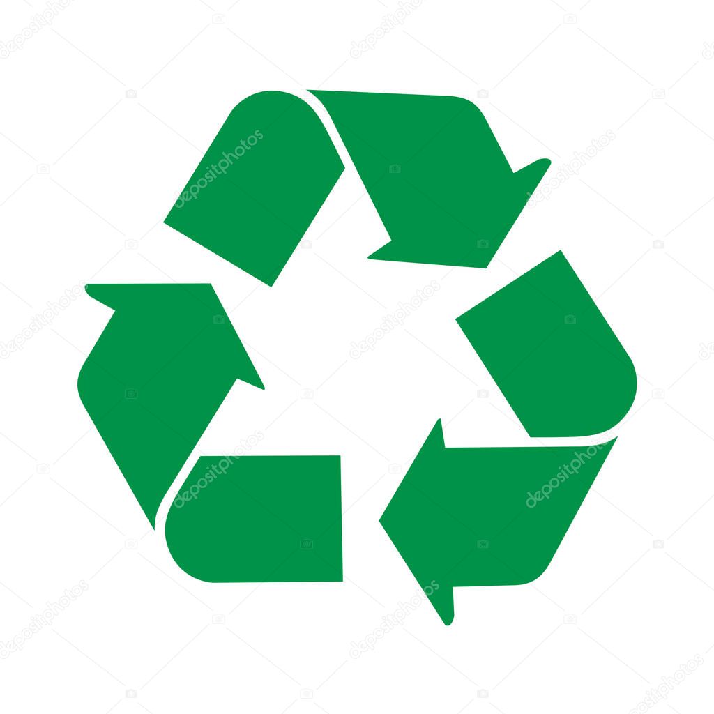 Recycle icon isolated over white background