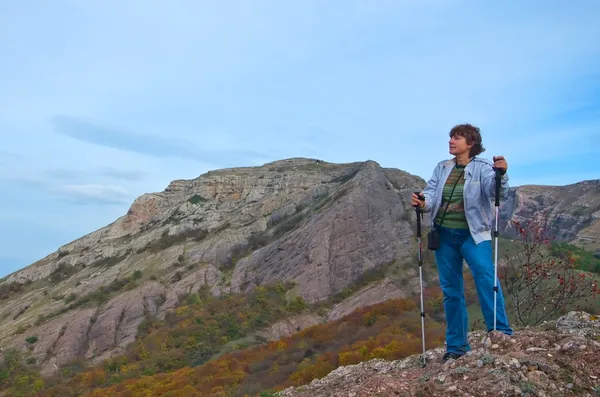 Women in mountains — Stock Photo, Image