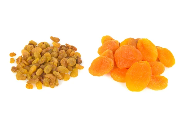 Dried apricots and raisins — Stock Photo, Image