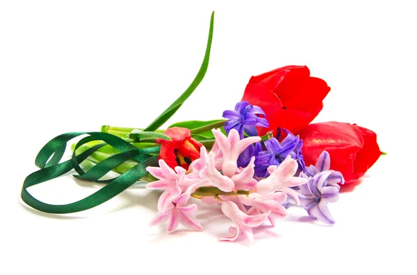 Bouquet di giacinto con tulipano — Foto Stock