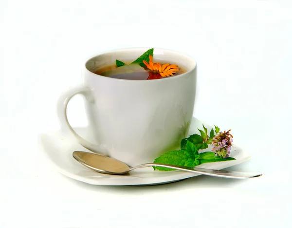 Herbal tea with mint — Stock Photo, Image