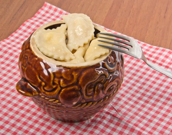 Boiled dumplings — Stock Photo, Image