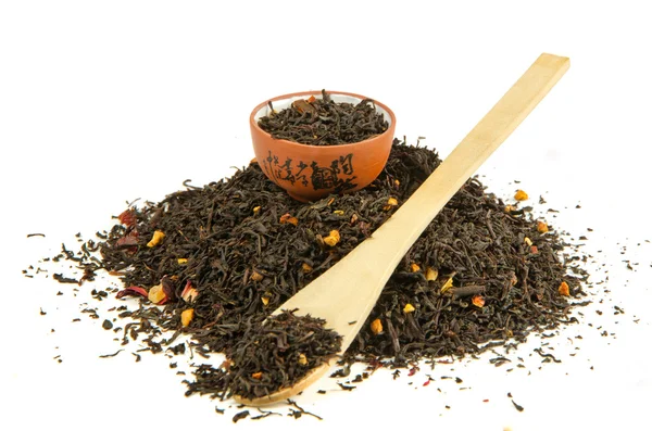 Heap of black tea — Stock Photo, Image