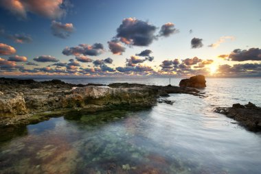 güzel deniz manzarası.