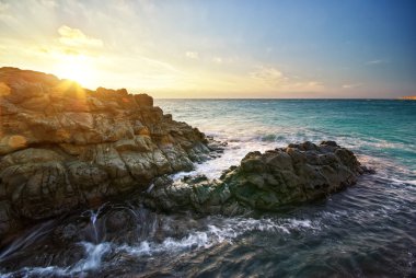 güzel deniz manzarası.