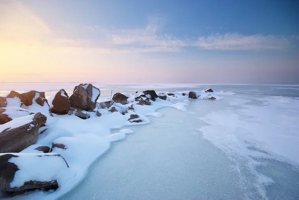 Paisaje invierno. — Foto de Stock