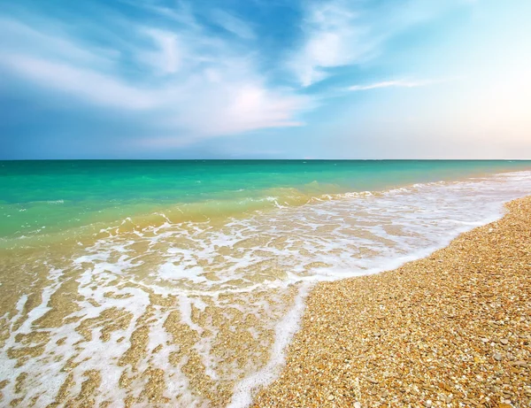 Schöne Küste des Strandes. Zusammensetzung der Natur. — Stockfoto