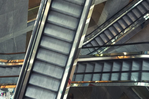 Escalator in shop — Stock Photo, Image