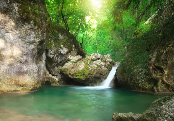 Lente Punchbowl stroom. — Stockfoto