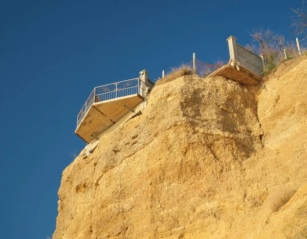 Balcony Edge Cliff Dangerous Safety Architecture Building — Stock Photo, Image