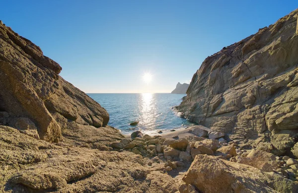 Hermoso Paisaje Marino Mar Tranquilo Atardecer Composición Naturaleza —  Fotos de Stock