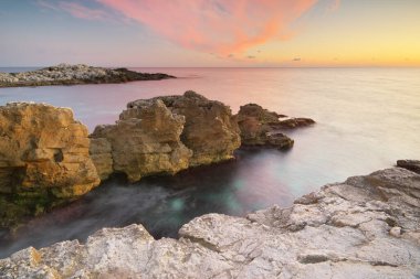Güzel deniz manzarası. Doğanın bileşimi.