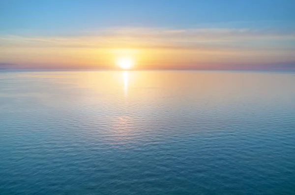 Západ Slunce Moři Složení Přírodního Pozadí — Stock fotografie