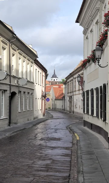 Bernardinu straße in vilnius — Stockfoto