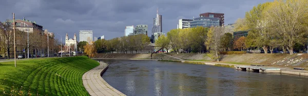 Panorama Rivière Neris — Photo