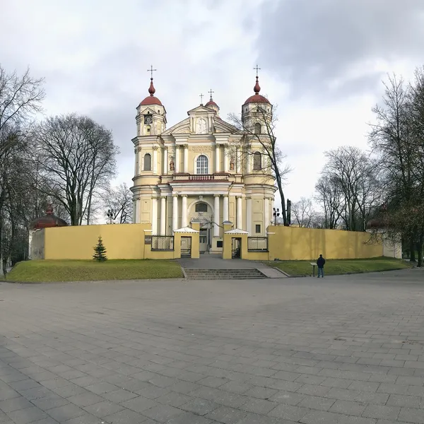 Piotra i Pawła Kościół starożytny w Wilnie. — Zdjęcie stockowe