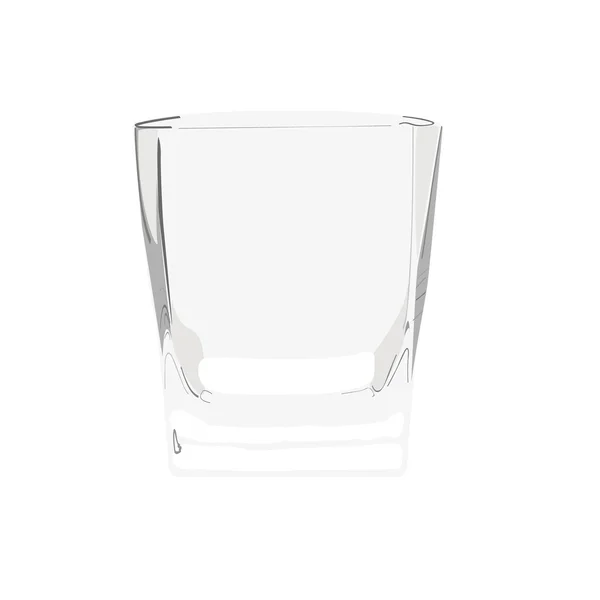 Prázdné sklo — Stockový vektor