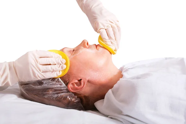 Facial cleansing — Stock Photo, Image