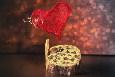 sanat arka plan üzerinde kırmızı kalp