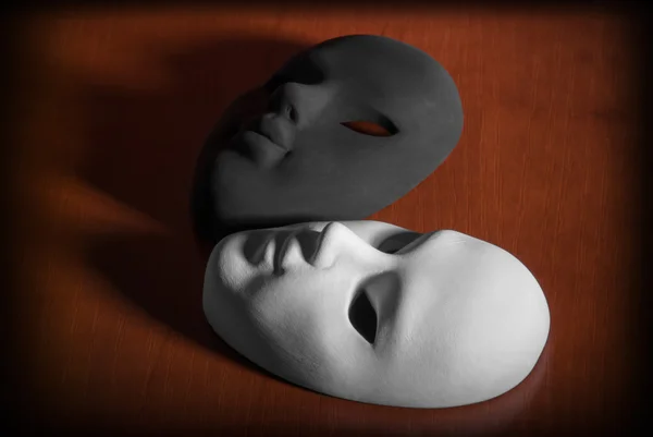 Black and White masks — Stock Photo, Image